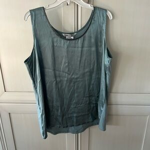 WinterSilks Teal Sleeveless Tank Top